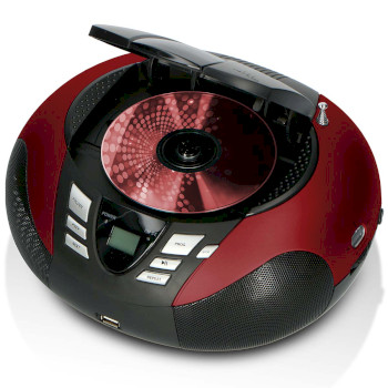 SCD-37 USB RED Scd-37 usb rood draagbare fm-radio cd- en usb-speler rood Product foto